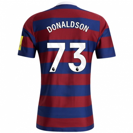 Kandiny Heren Josh Donaldson #73 Bordeauxrood Marineblauw Uitshirt Uittenue 2024/25 T-Shirt