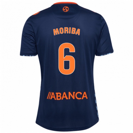 Kandiny Uomo Maglia Ilaix Moriba #6 Blu Navy Kit Gara Away 2024/25 Maglietta