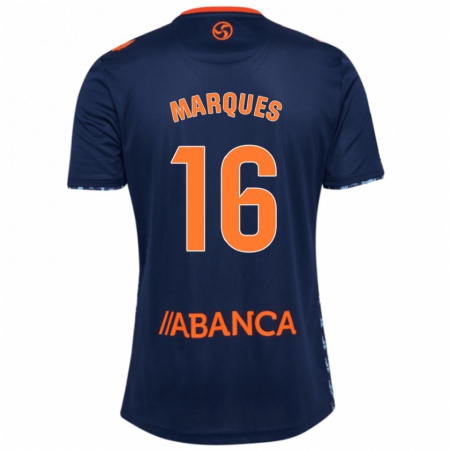 Kandiny Heren 
Jailson Marques Siqueira #16 Marineblauw Uitshirt Uittenue 2024/25 T-Shirt