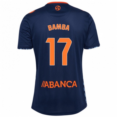 Kandiny Heren Jonathan Bamba #17 Marineblauw Uitshirt Uittenue 2024/25 T-Shirt