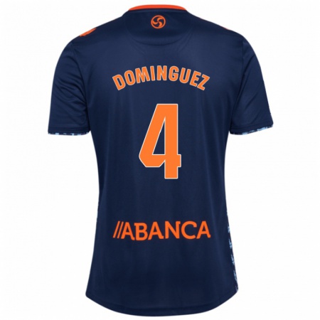 Kandiny Heren Javi Domínguez #4 Marineblauw Uitshirt Uittenue 2024/25 T-Shirt