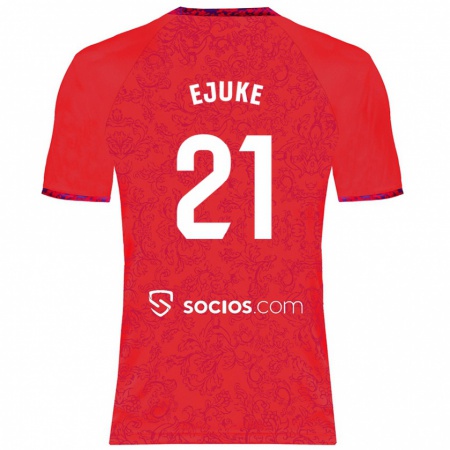 Kandiny Heren Chidera Ejuke #21 Rood Uitshirt Uittenue 2024/25 T-Shirt