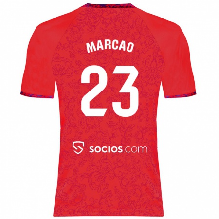 Kandiny Heren Marcão #23 Rood Uitshirt Uittenue 2024/25 T-Shirt