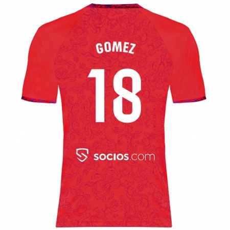 Kandiny Heren Raúl Gómez #18 Rood Uitshirt Uittenue 2024/25 T-Shirt