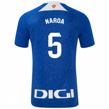 Kandiny Uomo Maglia Naroa #5 Blu Royal Kit Gara Away 2024/25 Maglietta