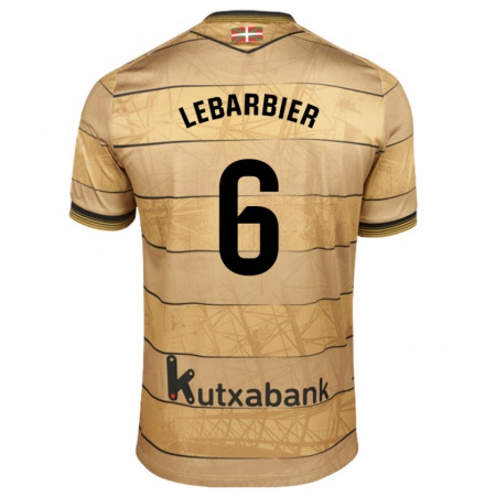 Kandiny Heren Alex Lebarbier #6 Bruin Uitshirt Uittenue 2024/25 T-Shirt