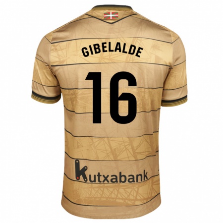 Kandiny Heren Manex Gibelalde #16 Bruin Uitshirt Uittenue 2024/25 T-Shirt