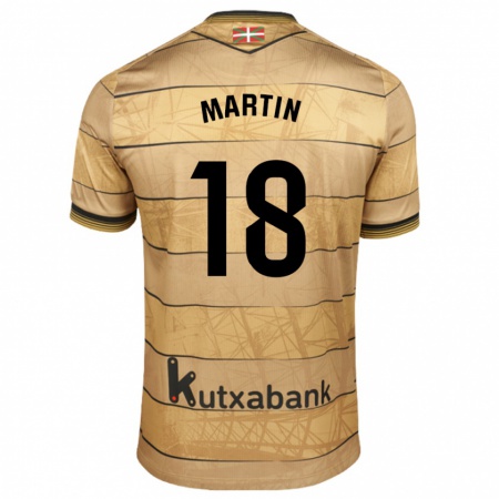 Kandiny Heren Hugo Martín #18 Bruin Uitshirt Uittenue 2024/25 T-Shirt