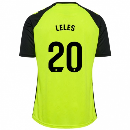 Kandiny Heren Leles #20 Fluorescerend Geel Zwart Uitshirt Uittenue 2024/25 T-Shirt