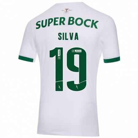 Kandiny Heren Diana Silva #19 Wit Groen Uitshirt Uittenue 2024/25 T-Shirt