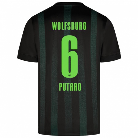 Kandiny Herren Luca Putaro #6 Dunkelgrün Auswärtstrikot Trikot 2024/25 T-Shirt Österreich