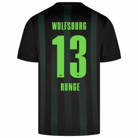 Kandiny Heren Mads Runge #13 Donkergroen Uitshirt Uittenue 2024/25 T-Shirt