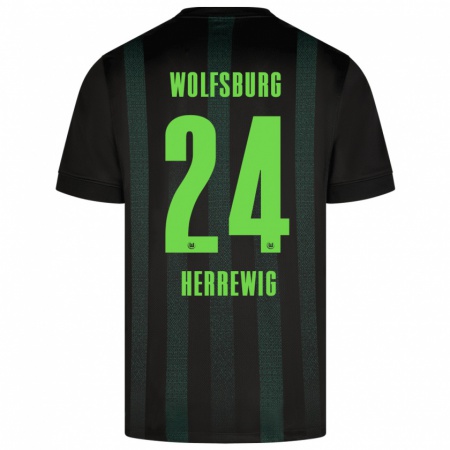 Kandiny Heren Max Herrewig #24 Donkergroen Uitshirt Uittenue 2024/25 T-Shirt