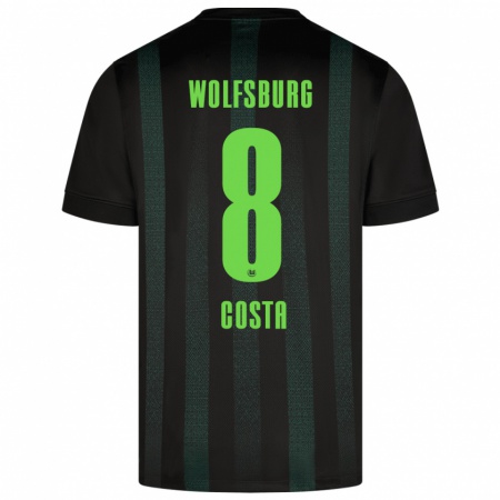 Kandiny Heren Jesse Costa #8 Donkergroen Uitshirt Uittenue 2024/25 T-Shirt België