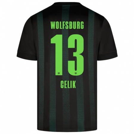 Kandiny Heren Dennis Celik #13 Donkergroen Uitshirt Uittenue 2024/25 T-Shirt