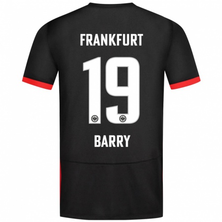 Kandiny Heren Jasha Barry #19 Zwart Uitshirt Uittenue 2024/25 T-Shirt