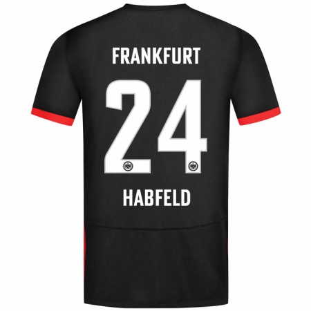 Kandiny Heren Josef Haßfeld #24 Zwart Uitshirt Uittenue 2024/25 T-Shirt