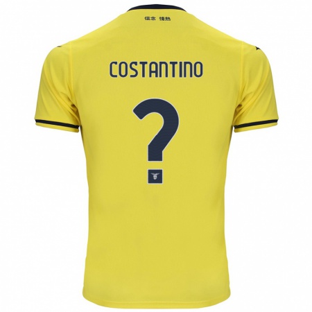 Kandiny Heren Davide Costantino #0 Geel Uitshirt Uittenue 2024/25 T-Shirt