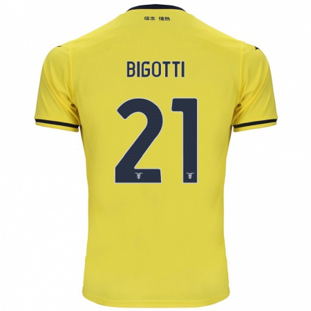 Kandiny Heren Massimo Bigotti #21 Geel Uitshirt Uittenue 2024/25 T-Shirt