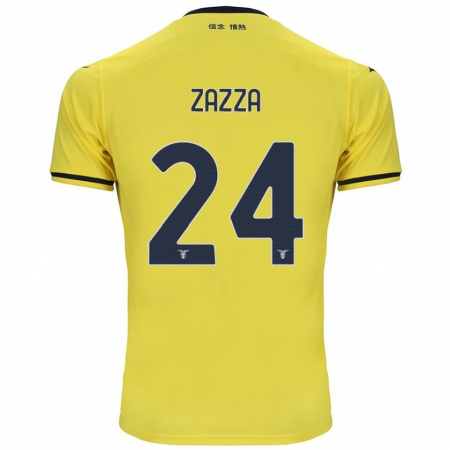 Kandiny Heren Matteo Zazza #24 Geel Uitshirt Uittenue 2024/25 T-Shirt