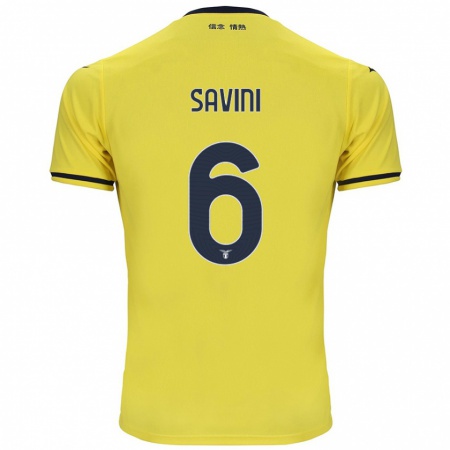 Kandiny Heren Federica Savini #6 Geel Uitshirt Uittenue 2024/25 T-Shirt