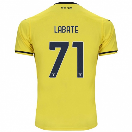 Kandiny Heren Camilla Labate #71 Geel Uitshirt Uittenue 2024/25 T-Shirt