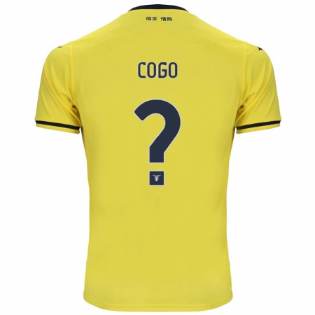 Kandiny Heren Giovanni Cogo #0 Geel Uitshirt Uittenue 2024/25 T-Shirt