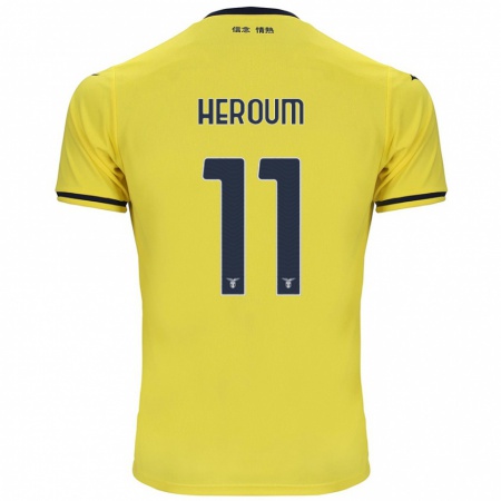 Kandiny Heren Nora Heroum #11 Geel Uitshirt Uittenue 2024/25 T-Shirt