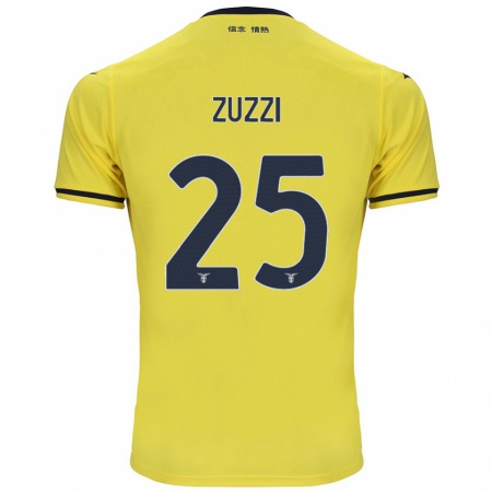 Kandiny Heren Giorgia Zuzzi #25 Geel Uitshirt Uittenue 2024/25 T-Shirt