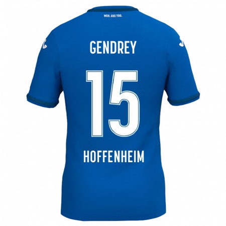 Kandiny Heren Valentin Gendrey #15 Geel Rood Thuisshirt Thuistenue 2024/25 T-Shirt