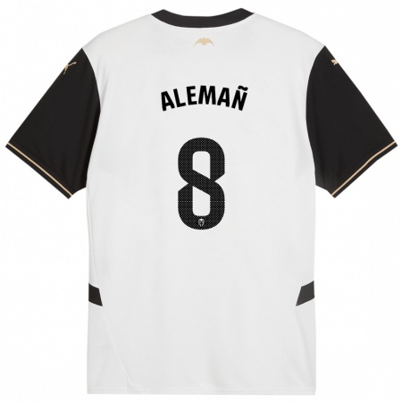 Kandiny Damen Pedro Alemañ #8 Weiß Schwarz Heimtrikot Trikot 2024/25 T-Shirt Österreich