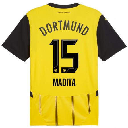 Kandiny Donna Maglia Kohorst Madita #15 Giallo Nero Kit Gara Home 2024/25 Maglietta