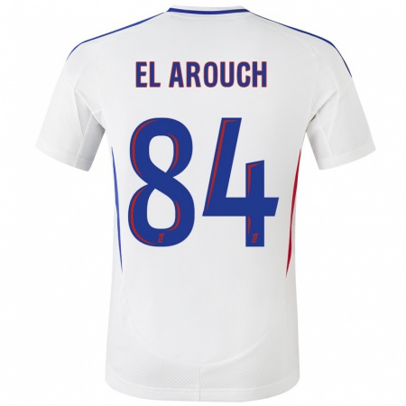 Kandiny Donna Maglia Mohamed El Arouch #84 Bianco Blu Kit Gara Home 2024/25 Maglietta