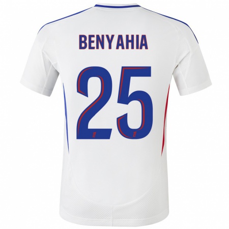 Kandiny Dames Ines Benyahia #25 Wit Blauw Thuisshirt Thuistenue 2024/25 T-Shirt