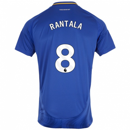 Kandiny Dames Jutta Rantala #8 Blauw Wit Thuisshirt Thuistenue 2024/25 T-Shirt