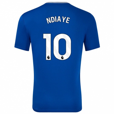 Kandiny Dames Iliman Ndiaye #10 Blauw Met Thuisshirt Thuistenue 2024/25 T-Shirt