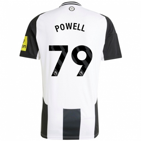 Kandiny Dames Rory Powell #79 Wit Zwart Thuisshirt Thuistenue 2024/25 T-Shirt