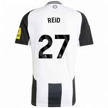 Kandiny Dames Hannah Reid #27 Wit Zwart Thuisshirt Thuistenue 2024/25 T-Shirt