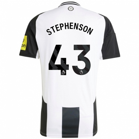 Kandiny Dames Dylan Stephenson #43 Wit Zwart Thuisshirt Thuistenue 2024/25 T-Shirt