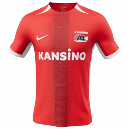 Kandiny Dames Riechedly Bazoer #25 Rood Wit Thuisshirt Thuistenue 2024/25 T-Shirt