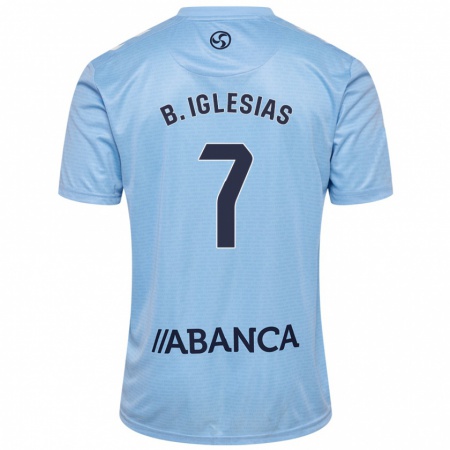 Kandiny Donna Maglia Borja Iglesias #7 Celeste Kit Gara Home 2024/25 Maglietta