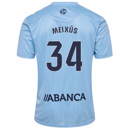 Kandiny Dames Pablo Meixús #34 Hemelsblauw Thuisshirt Thuistenue 2024/25 T-Shirt