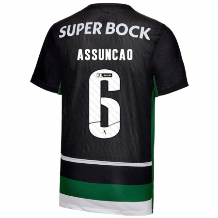 Kandiny Damen João Assunção #6 Schwarz Weiß Grün Heimtrikot Trikot 2024/25 T-Shirt Österreich