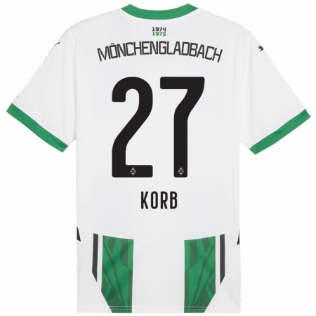 Kandiny Donna Maglia Julian Korb #27 Bianco Verde Kit Gara Home 2024/25 Maglietta