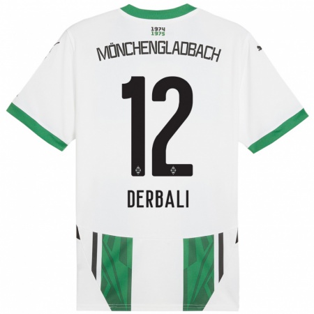 Kandiny Donna Maglia Louisa Derbali #12 Bianco Verde Kit Gara Home 2024/25 Maglietta