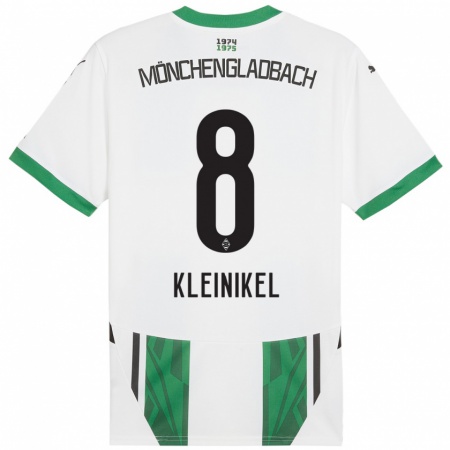 Kandiny Dames Nadja Kleinikel #8 Wit Groen Thuisshirt Thuistenue 2024/25 T-Shirt