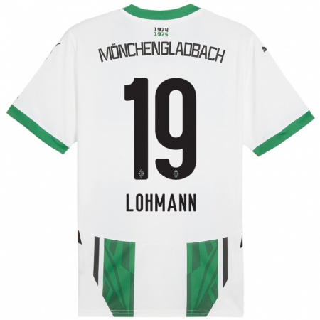 Kandiny Dames Mona Lohmann #19 Wit Groen Thuisshirt Thuistenue 2024/25 T-Shirt