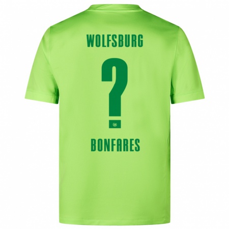 Kandiny Dames Marouan Bonfares #0 Fluorescerend Groen Thuisshirt Thuistenue 2024/25 T-Shirt