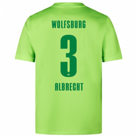 Kandiny Dames Ben Albrecht #3 Fluorescerend Groen Thuisshirt Thuistenue 2024/25 T-Shirt