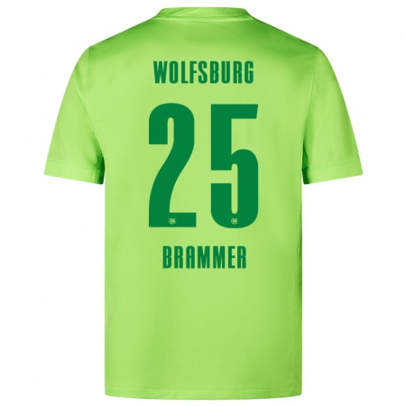 Kandiny Dames Ole Brammer #25 Fluorescerend Groen Thuisshirt Thuistenue 2024/25 T-Shirt